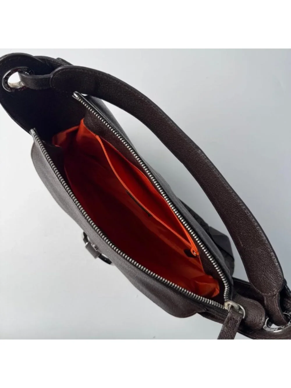 Bvlgari Logo Mania Shoulder Bag Canvas Leather